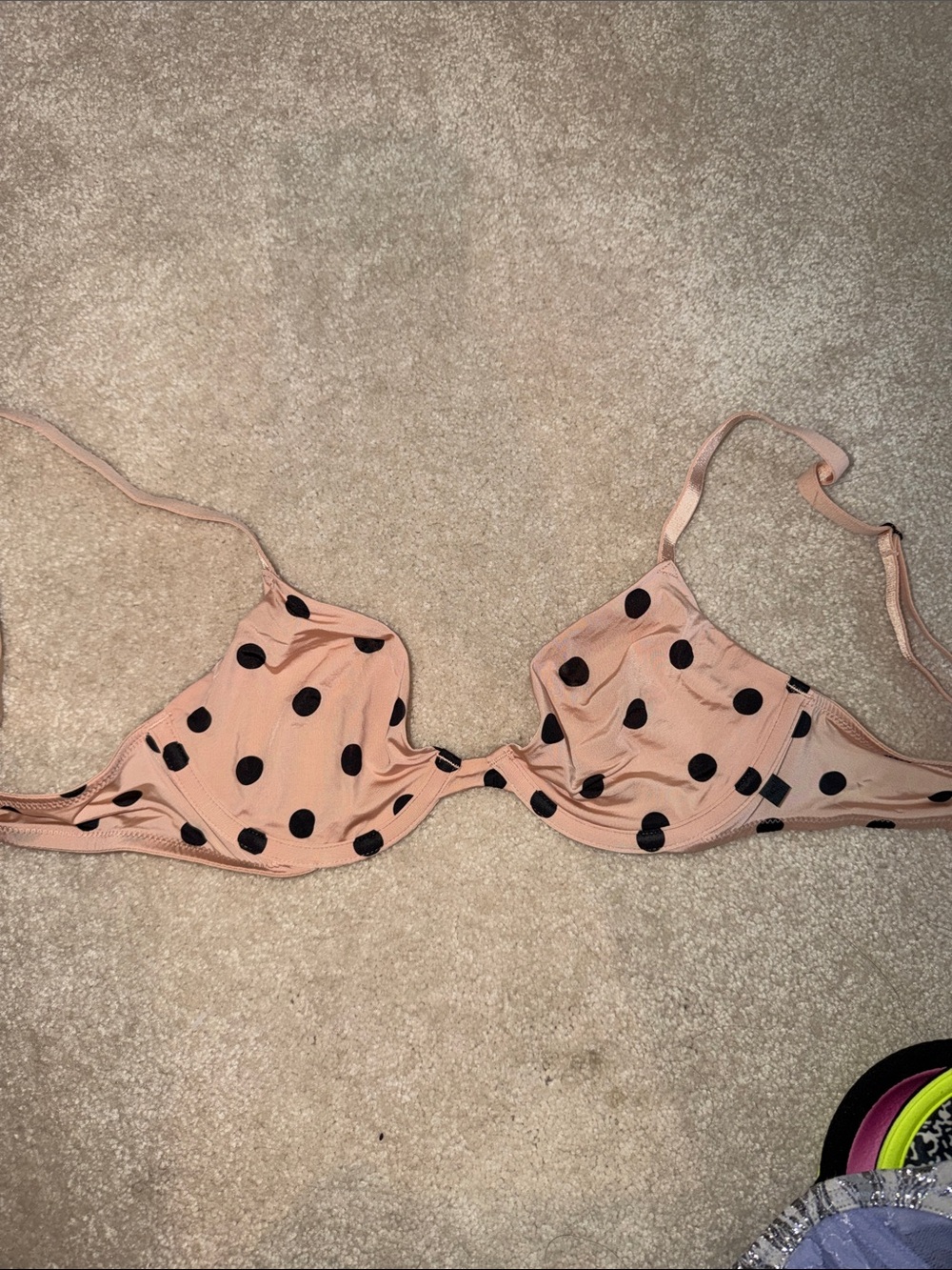Victoria's Secret Pink Polka Dot Underwire Bra
